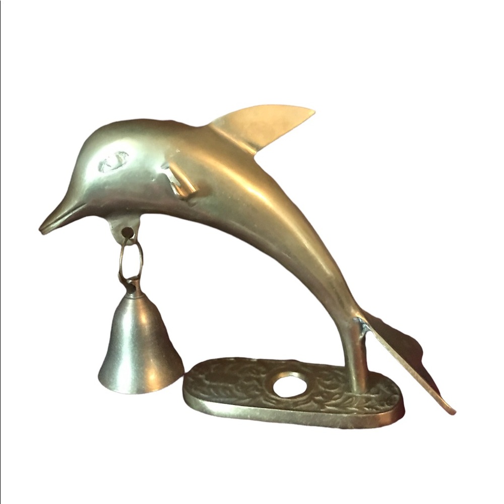 Brass Dolphin with a Bell